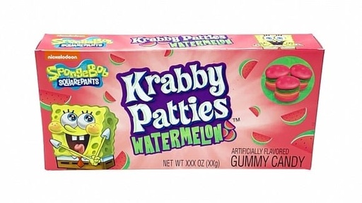 Candy Spongebob Squarepants Krabby Patties Watermelon Box 72gr