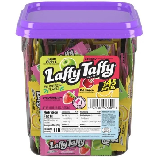Candy Wonka Laffy Taffy Assorted 4 Flavors Box