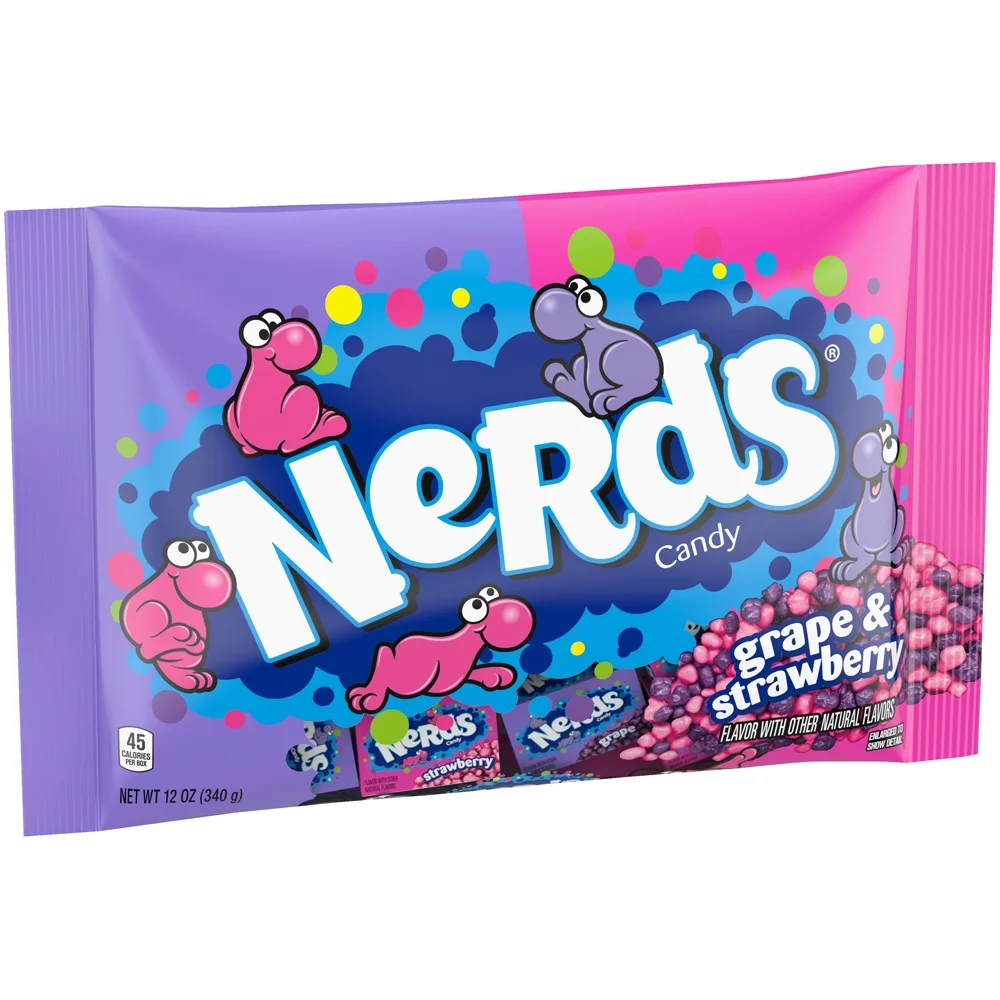 Candy Wonka Nerds Grape Strawberry Lay Down Bag