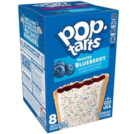 Cookies Pop Tarts Frosted Blueberry 8p 384gr