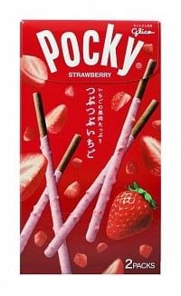 [4901005512429] Cookies Pocky Strawberry Double Pack 58gr
