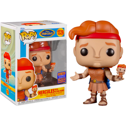 [69370] Funko Disney 1329 Hercules with Action Figure Funko 2023 Wondrous Convention Limited Edition Hercules
