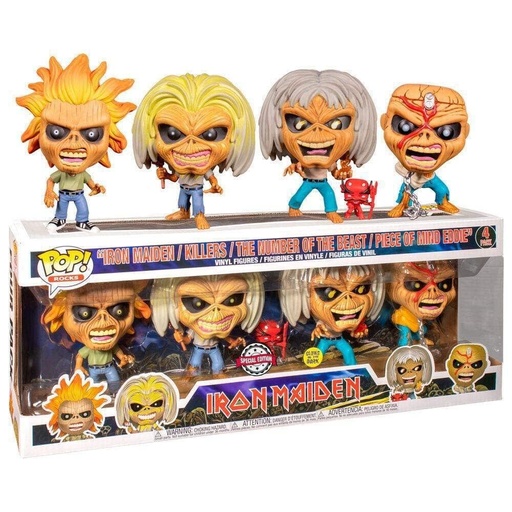 [47787] Funko Rocks 4pack Iron Maiden / Killers / The Number of the Beast / Piece of Mind Eddie