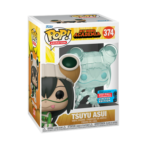 [48838] Funko Animation 0374 Tsuyu Asui Clear 2021 Fall Convention Limited Edition MHA My Hero Academia