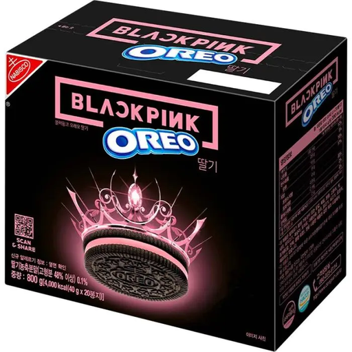 Cookies Oreo Blackpink Strawberry Limited Edition ( 1 pack, not the whole box, box is 45â‚¬ (please text us) )
