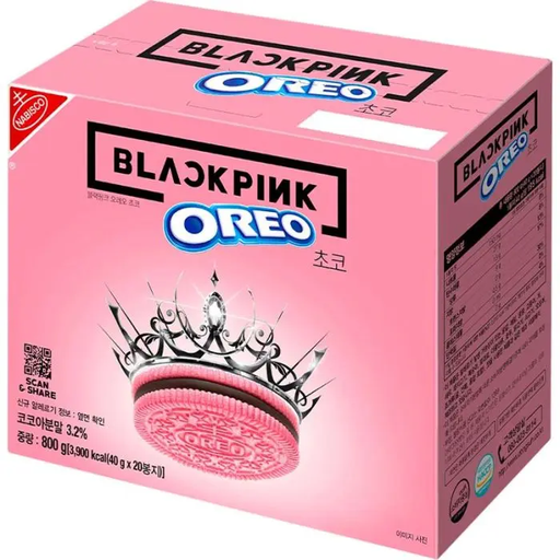Cookies Oreo Blackpink Chocolate Limited Edition ( 1 pack, not the whole box, box is 45â‚¬ (please text us) )