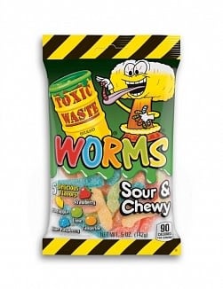 [5060045051622] Candy Toxic Waste Sour Gummy Worms 142gr
