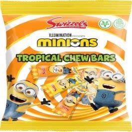 [5010478748811] Candy Minions Mini Tropical Chew Bars Bag 140gr