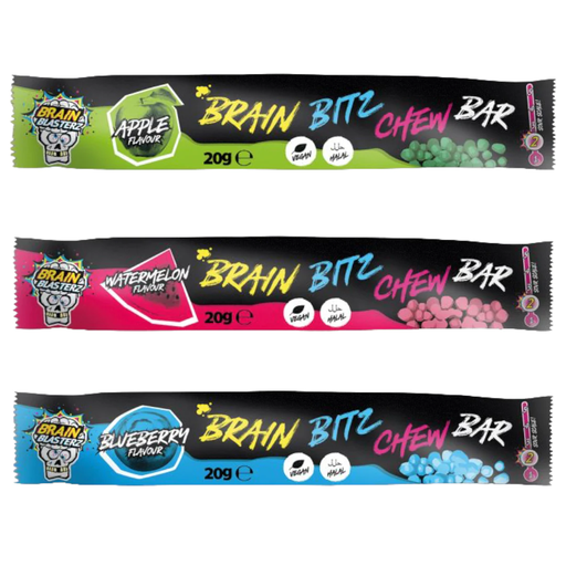 Candy Brain Blasterz Brain Bitz Chew Bar 20gr