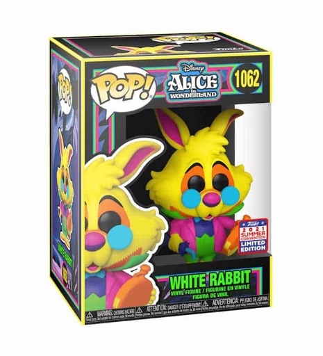 [55983] Funko Disney 1062 White Rabbit Blacklight Funko 2021 Summer Convention Limited Edition Alice in Wonderland