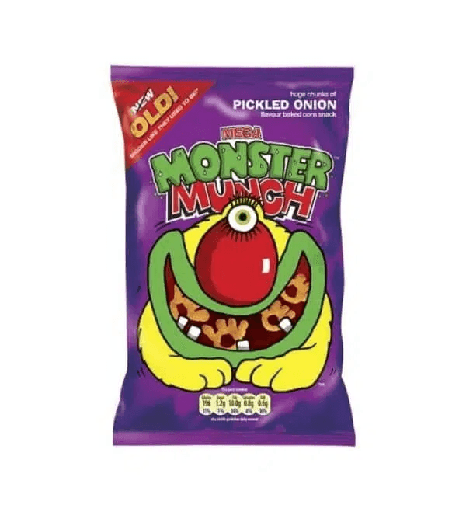 Chips Walkers Lays Monster Munch Pickled Onion 6pack
