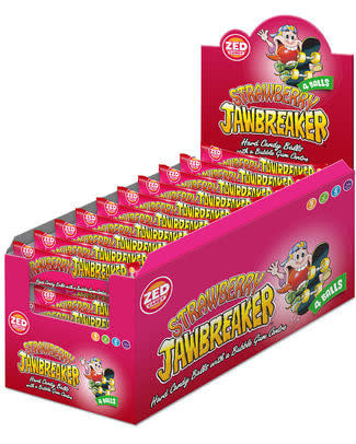 Candy Zed Jawbreakers Strawberry 4 Balls