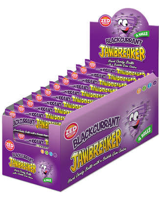 Candy Zed Jawbreaker Blackcurrant 4 Balls