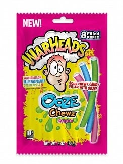 Candy Warheads Ooze Chewz Ropes 85gr
