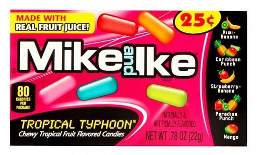 Candy Mike and Ike Tropical Typhoon Minis 22gr
