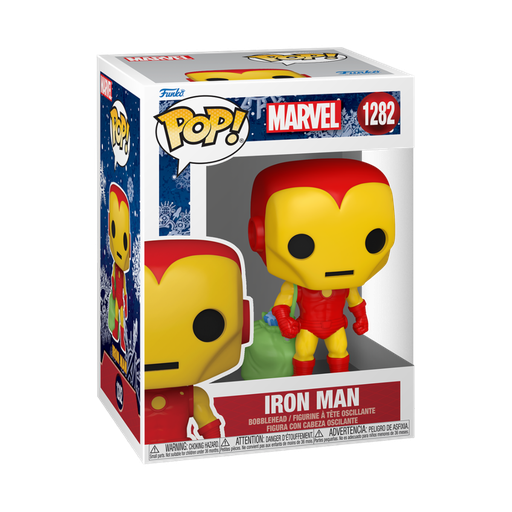 [72188] Funko Marvel 1282 Marvel Holiday, Iron Man with Bag