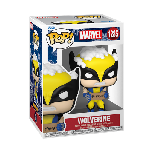 [72191] Funko Marvel 1285 Marvel Holiday, Wolverine with Sign