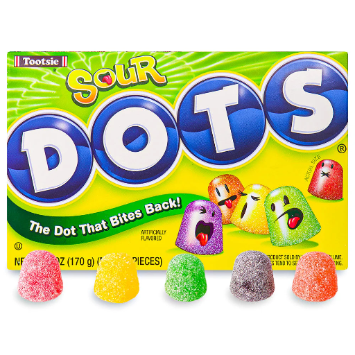 Dots Sour, Assorted Fruit Flavored GumDrops