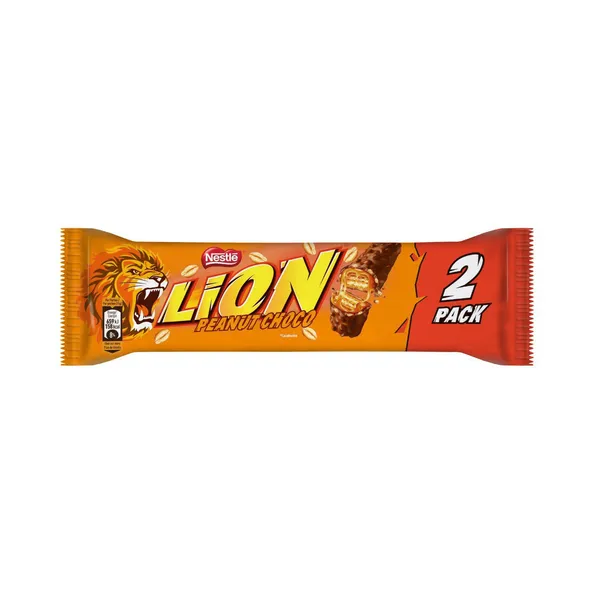 Chocolate Lion Peanuts Kingsize 2-Pack 62gr