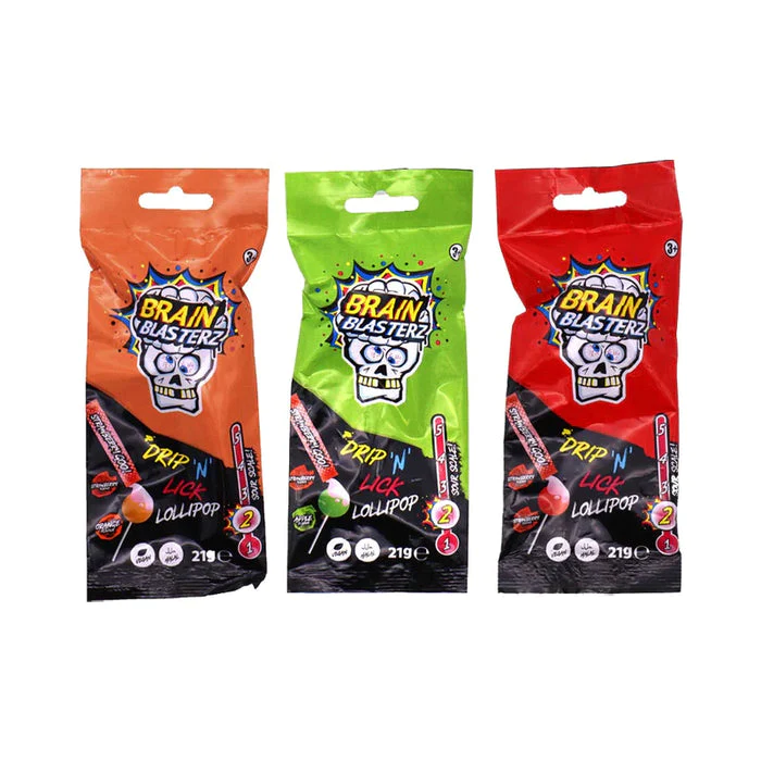 Candy Brain Blasterz Drip 'N' Lick Lollipop
