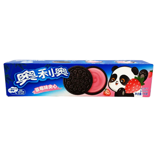 Cookies Oreo Sandwich Cookie Strawberry Panda 97gr