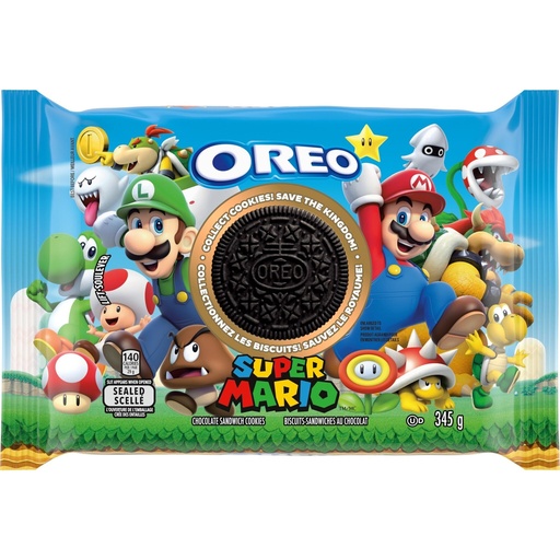 Cookies Oreo Super Mario Chocolate Sandwich Cookies 345gr