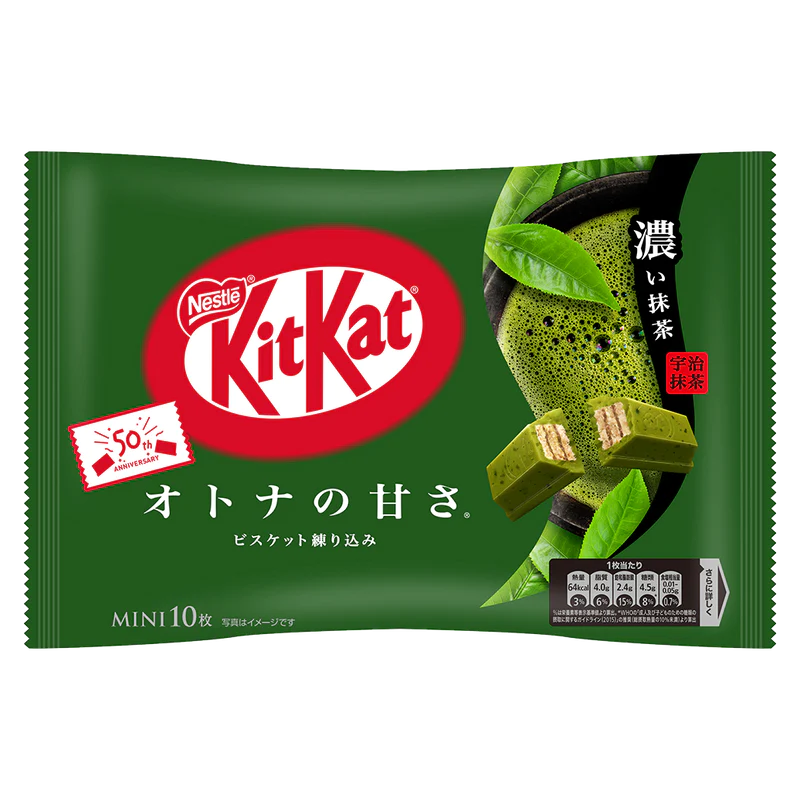 Chocolate Kit Kat Mini Matcha Strong Green 10p 113gr