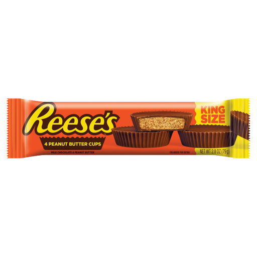Chocolate Reese's 4 Peanut Butter Cups, King Size 79gr