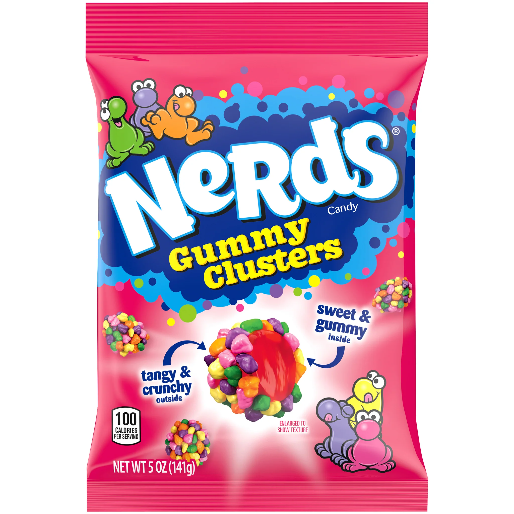 Candy Nerds Gummy Clusters RainBow 142gr