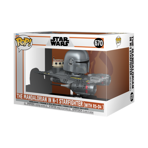 [76549] Funko Star Wars 0670 The Mandalorian & N-1 StarFighter with R5-D4, SW The Mandalorian Season 3