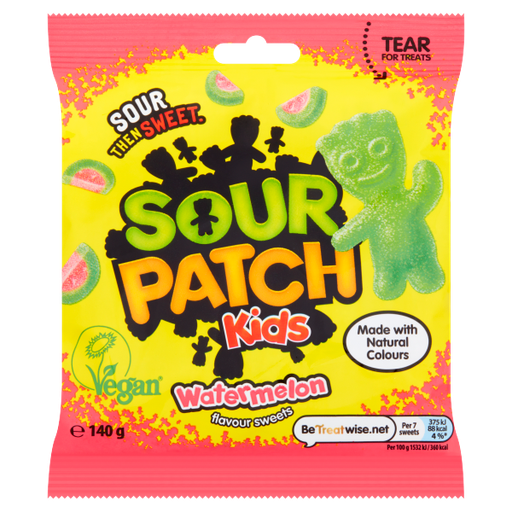 Candy Sour Patch Kids Watermelon Flavour Sweets 140gr