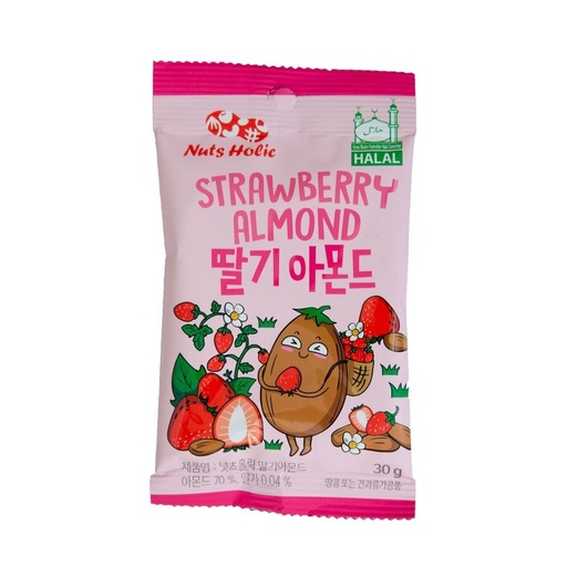 Chips Nuts Holic StrawBerry Almond 30gr