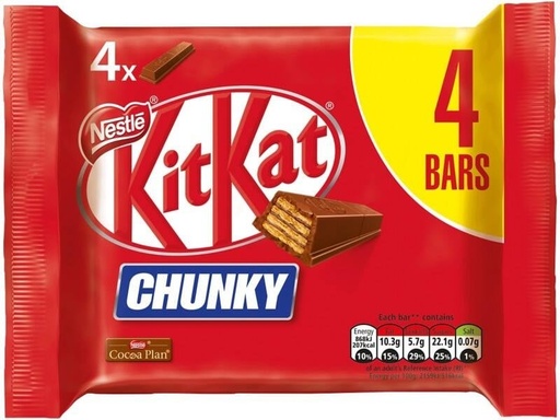 Chocolate Kit Kat Chunky 4 bars 160gr