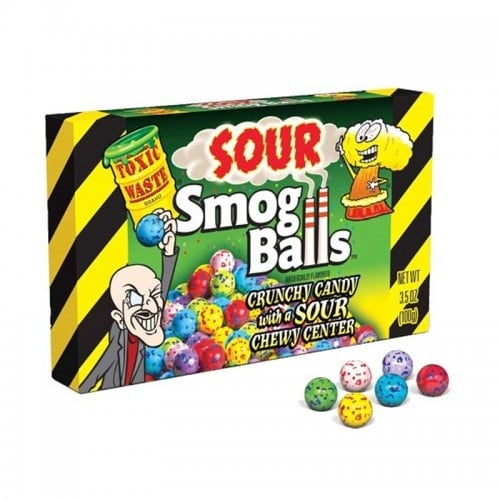 Candy Toxic Waste Sour Smog Balls Box 85gr