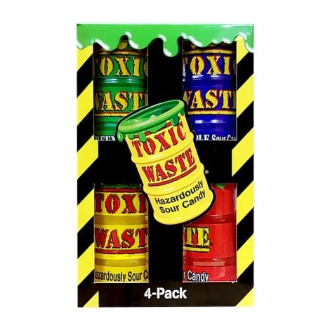 Candy Toxic Waste 4pack 4 x 42gr Cand You Handle the Sour