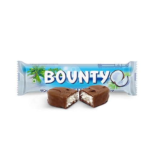 Bounty Milk Chocolate 2x Coconut Flavour 45gr