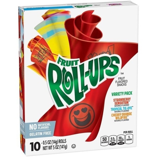 Candy Fruit Roll-Ups, 10 Rolls, 141gr