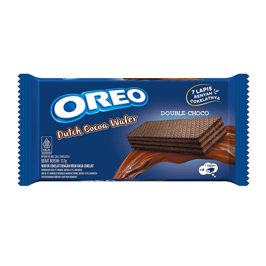 Cookies Oreo Wafer Double Choco 117gr