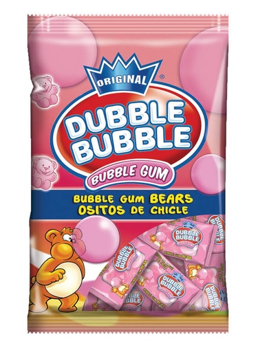 Candy Dubble Bubble StrawBerry Bears Gum 85gr