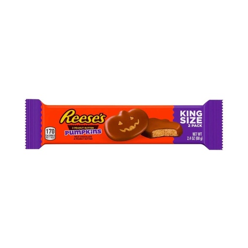 Chocolate Reese's 2 Peanut Butter Pumpkins King Size 2 Pack 68gr