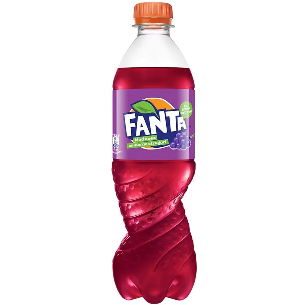 Drinks Fanta Bottle Madness Grape 500ml