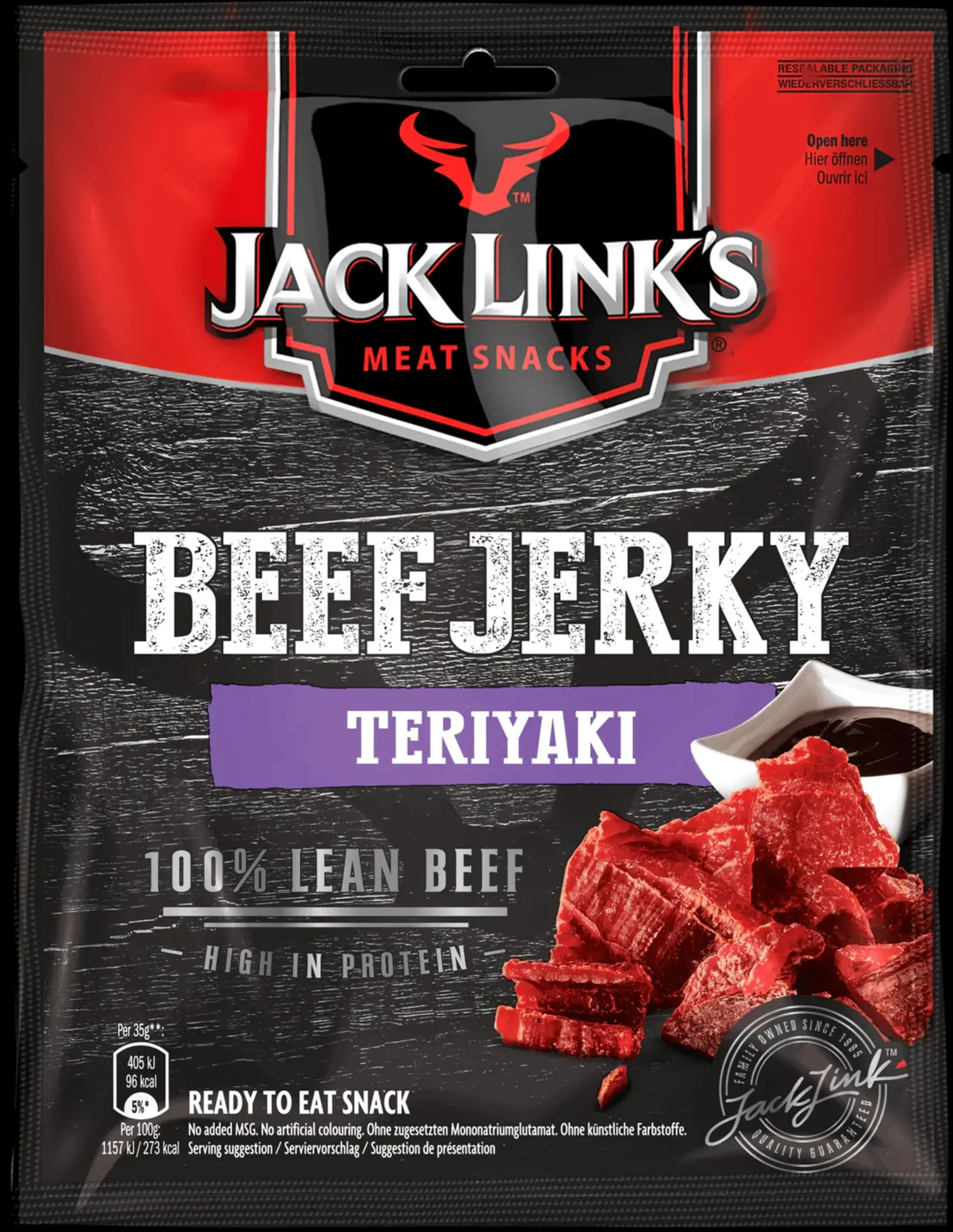 Beef Jerky Jack Link's Teriyaki 60gr