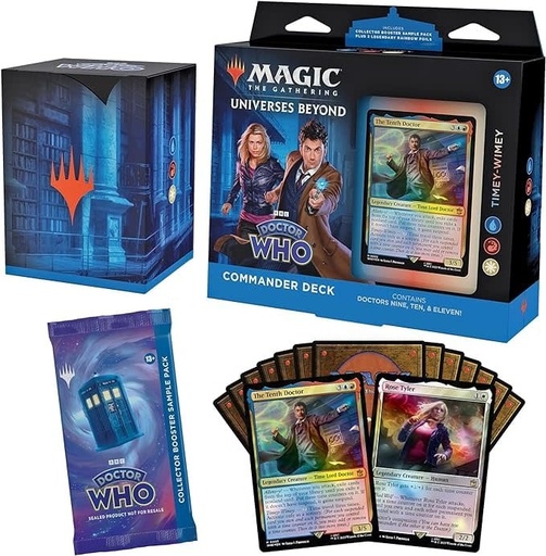 Cards MTG Magic The Gathering Universes Beyond Doctor Who Commander Deck Bundle 3 pack