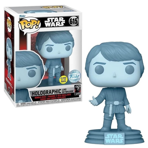 [71562] Funko Star Wars 615 Holographic Luke SkyWalker, Funko Special Edition, GitD Glow in the Dark