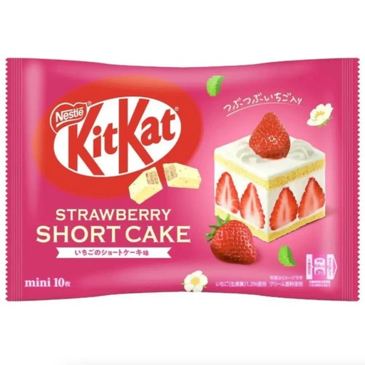 [8357] Chocolate Kit Kat Mini Strawberry Short Cake 10pack 116gr
