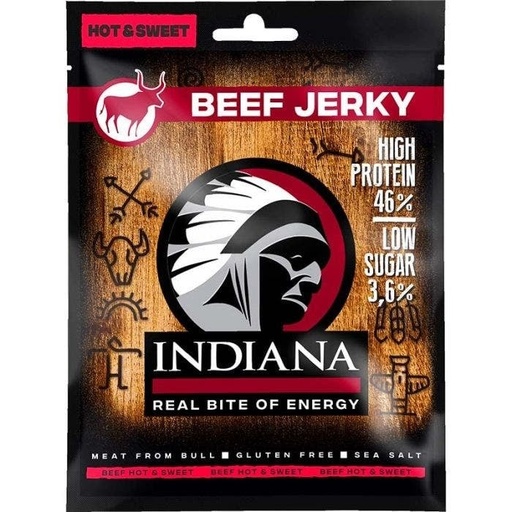 Beef Jerky Indiana Hot And Sweet 25gr