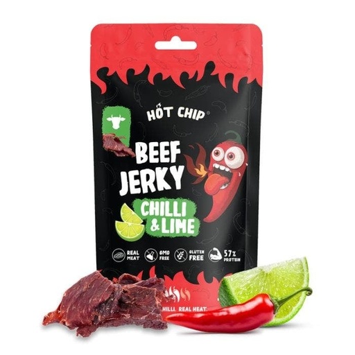 Beef Jerky Hot Chip jerky Chili And Lime 25gr