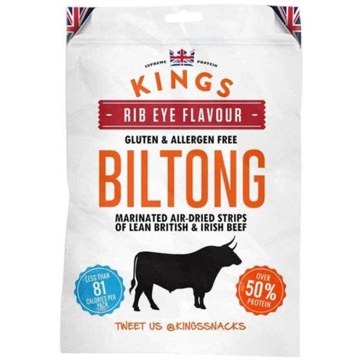 Kings Rib Eye Flavour Biltong 25gr
