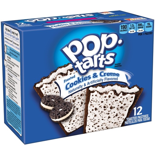 Pop Tarts Frosted Cookies & Cream 12 pieces 576gr