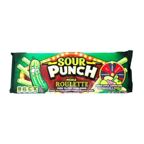 Sour Punch Pickle Roulette Straws 128gr